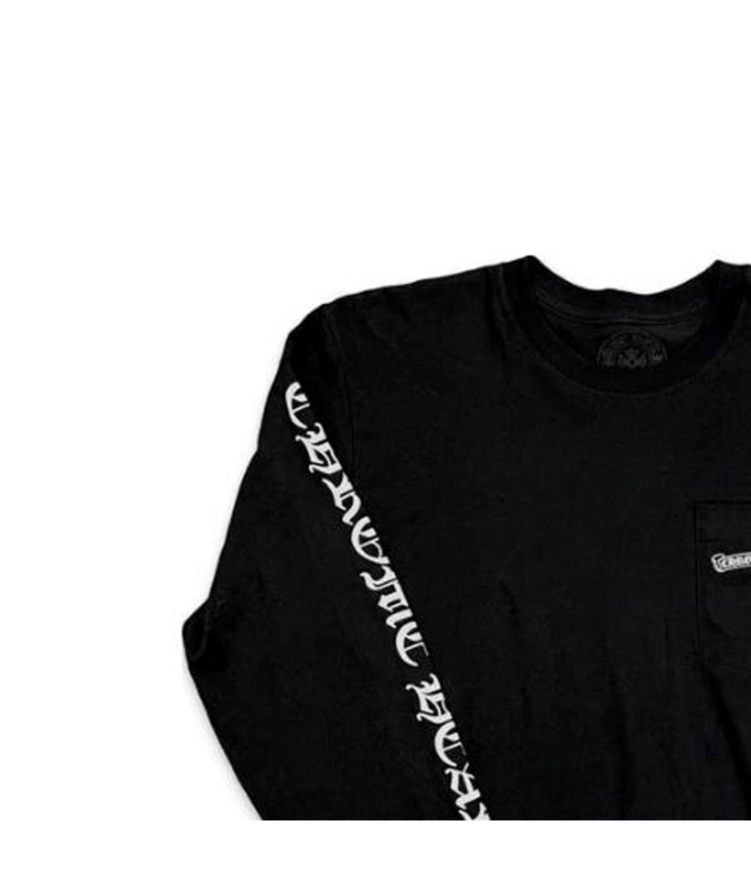 CHROME HEARTS Черная хлопковая футболка, фото 5