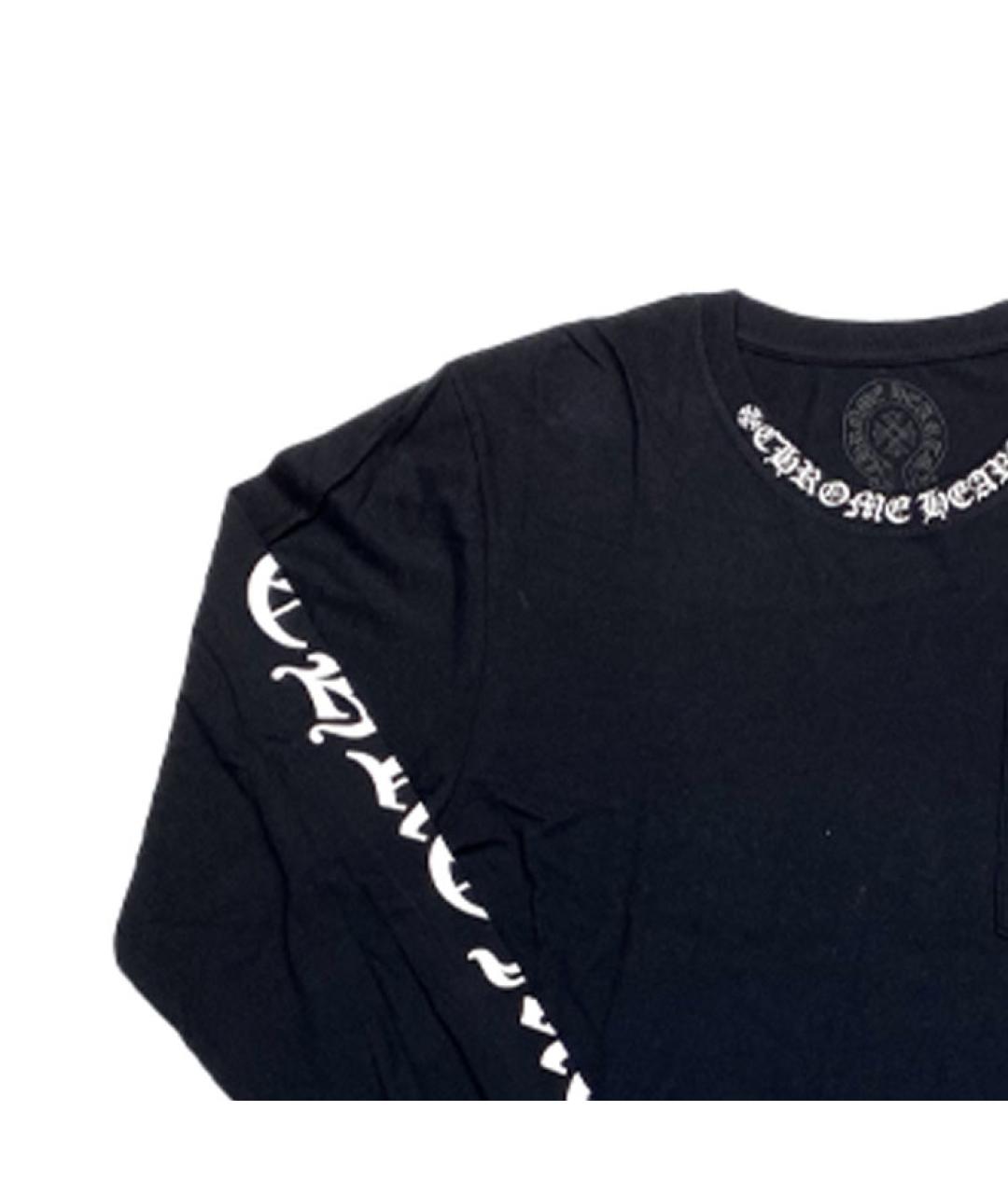 CHROME HEARTS Черная хлопковая футболка, фото 3