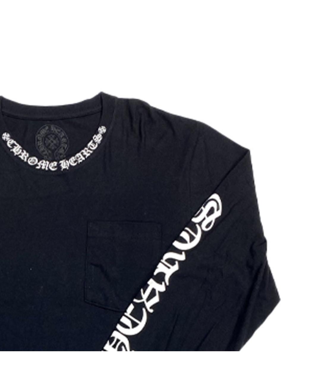 CHROME HEARTS Черная хлопковая футболка, фото 2