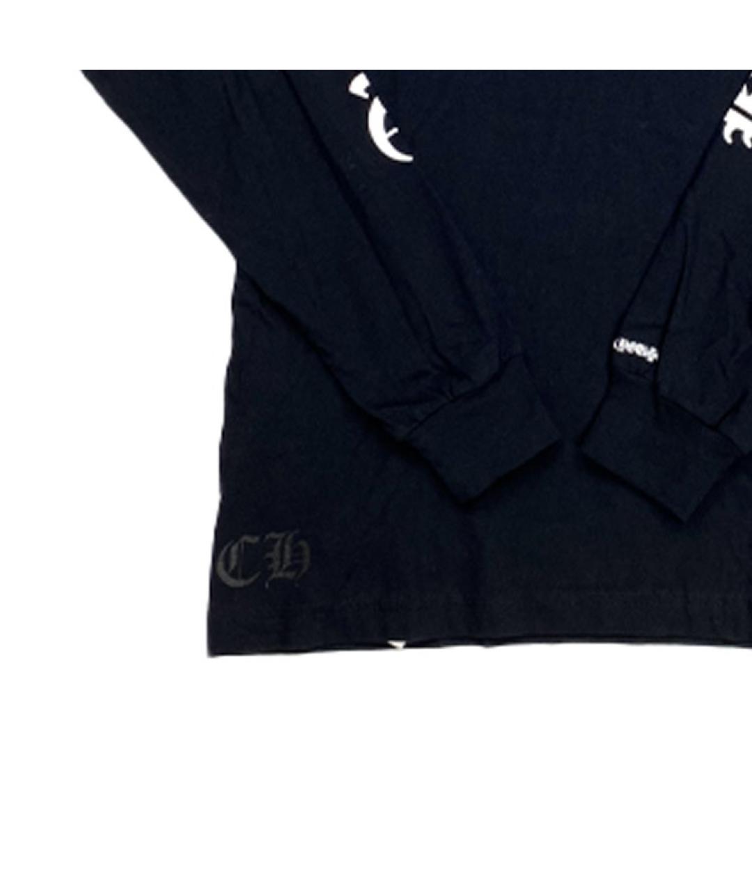 CHROME HEARTS Черная хлопковая футболка, фото 4