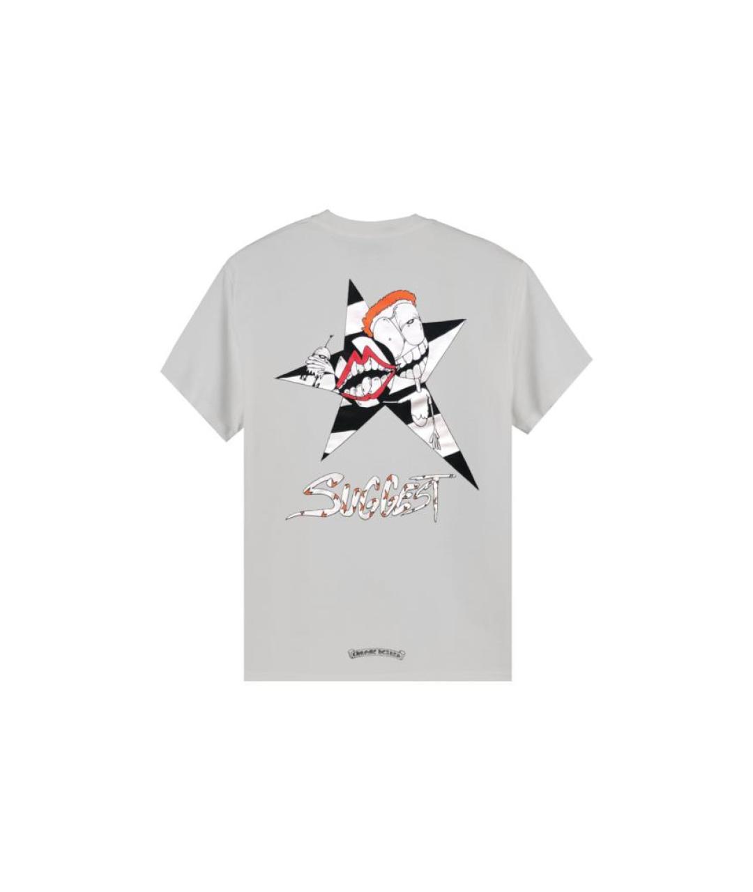 CHROME HEARTS Серая хлопковая футболка, фото 2