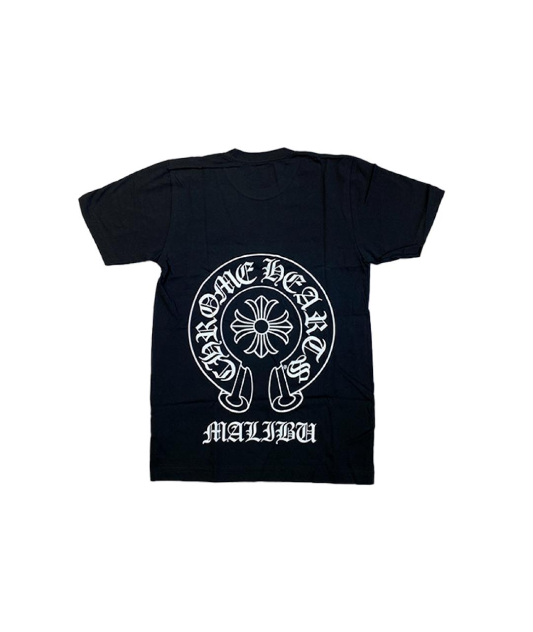 CHROME HEARTS Черная хлопковая футболка, фото 2