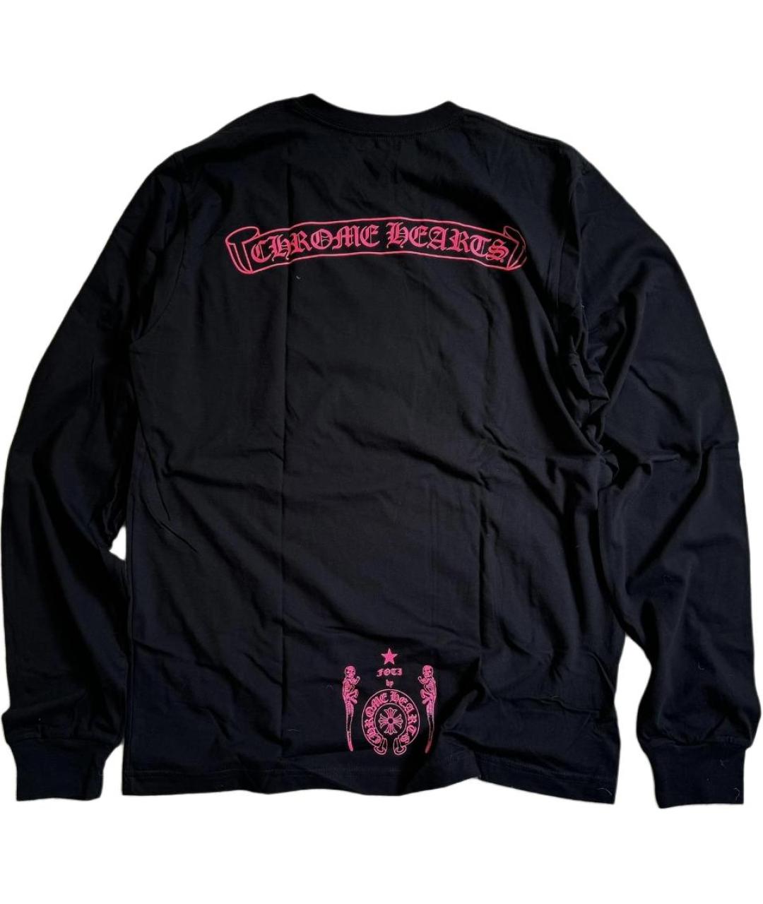 CHROME HEARTS Черная хлопковая футболка, фото 2