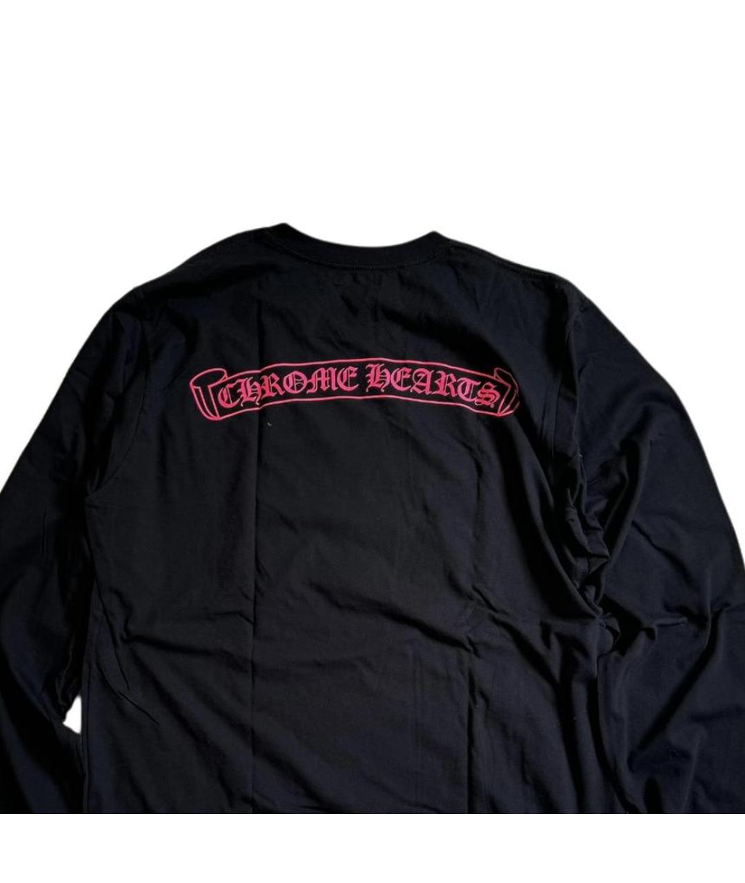 CHROME HEARTS Черная хлопковая футболка, фото 6