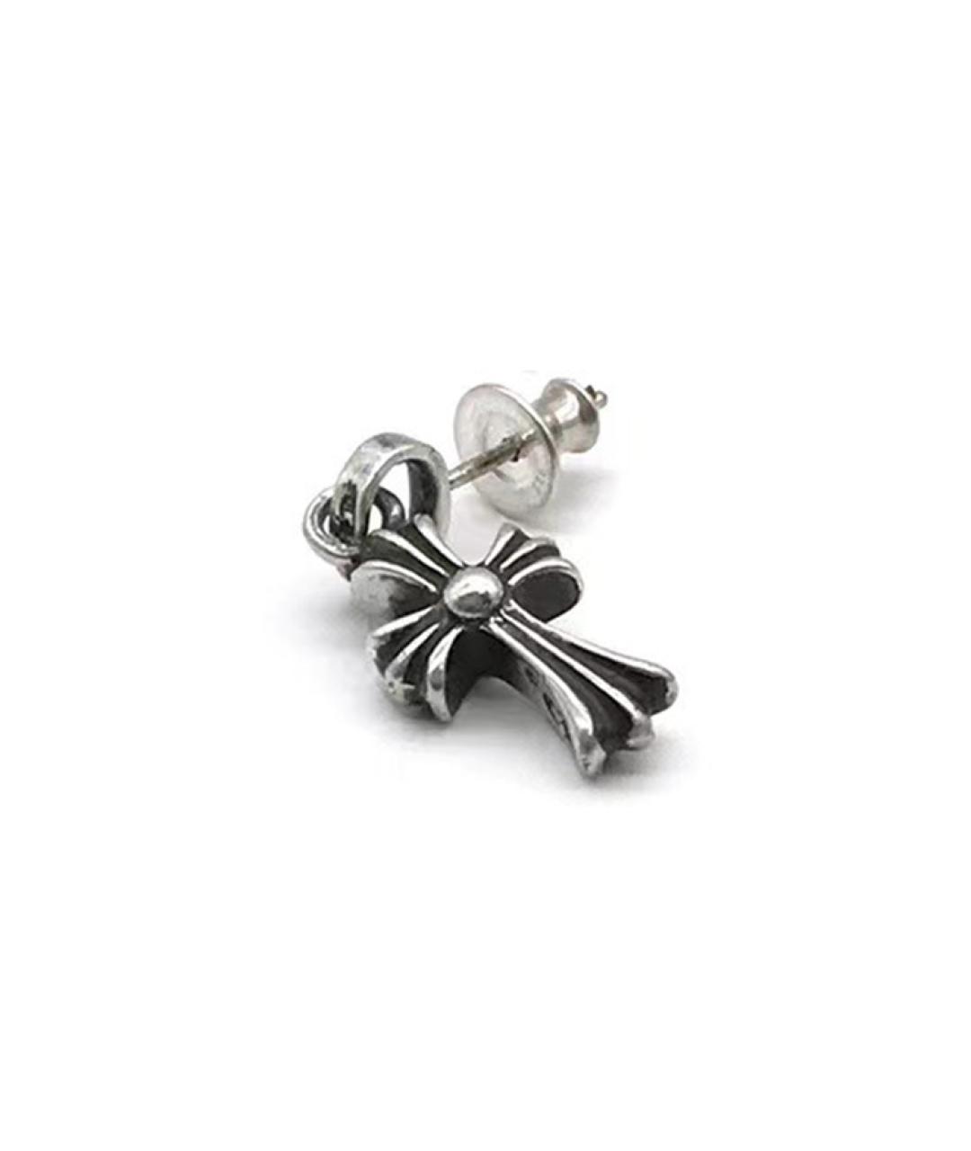 CHROME HEARTS Серебряные серебряные серьги, фото 2