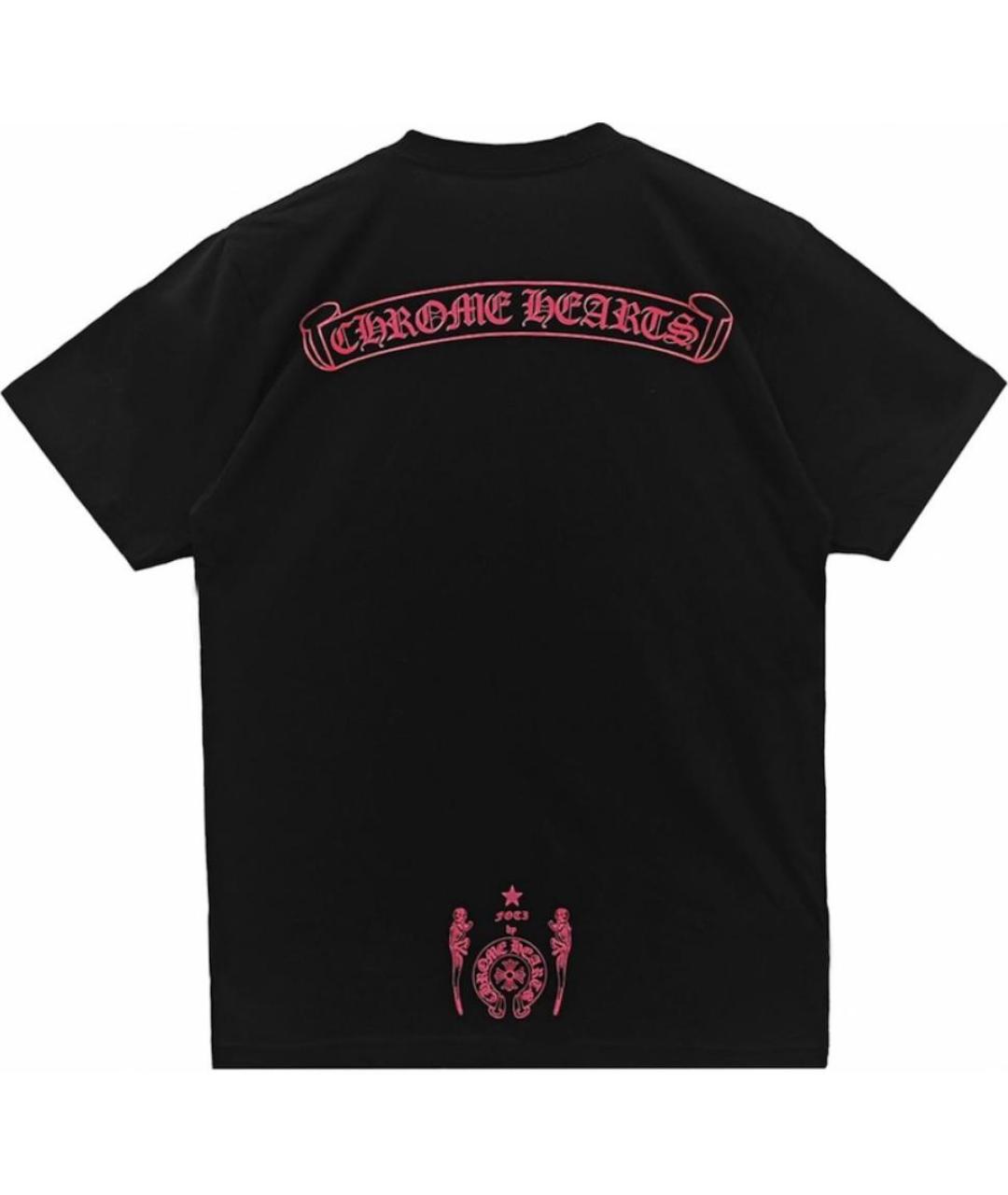 CHROME HEARTS Черная хлопковая футболка, фото 2