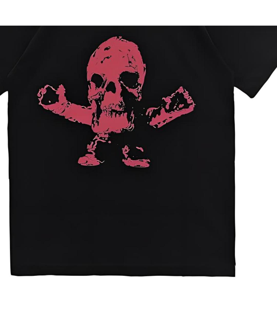 CHROME HEARTS Черная хлопковая футболка, фото 4