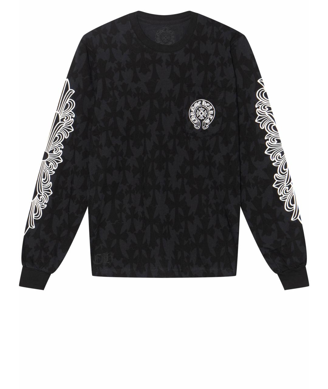 CHROME HEARTS Черная хлопковая футболка, фото 1