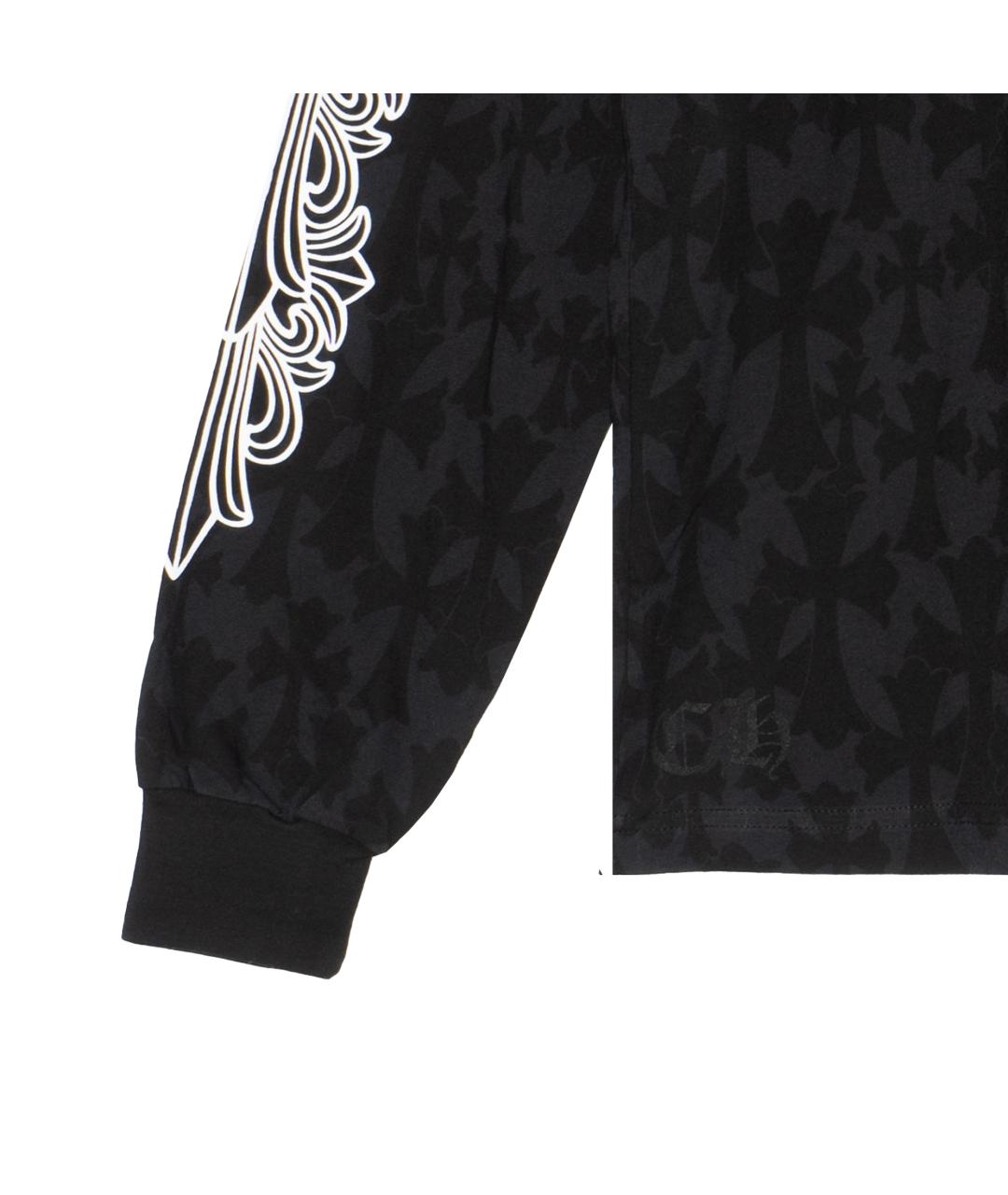 CHROME HEARTS Черная хлопковая футболка, фото 6