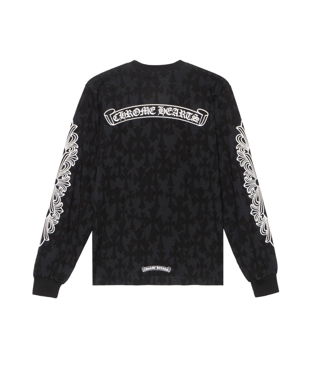 CHROME HEARTS Черная хлопковая футболка, фото 2