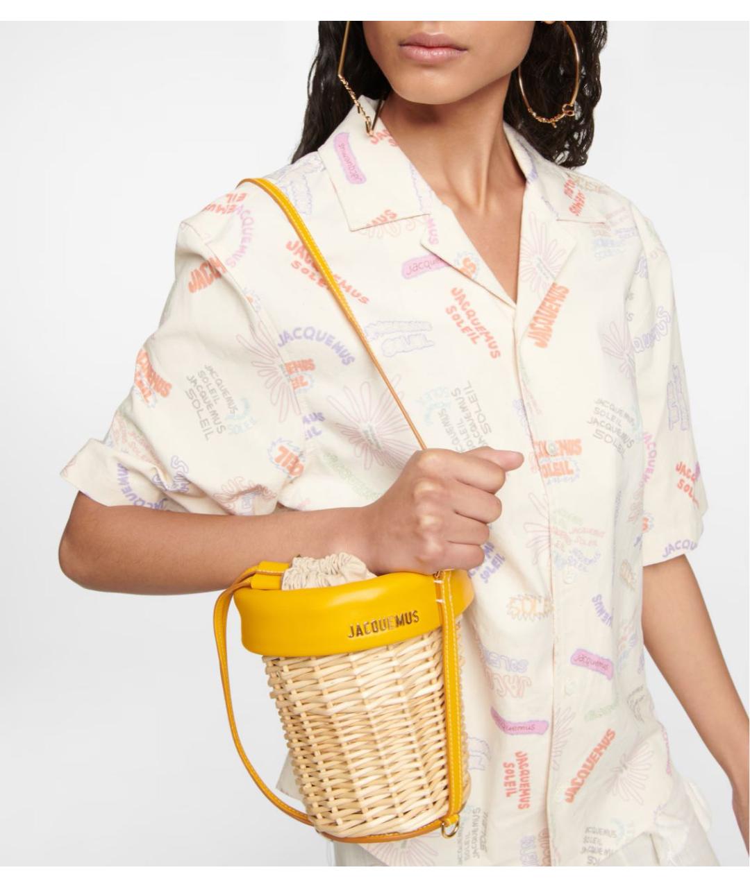 JACQUEMUS Пелетеная сумка через плечо, фото 2