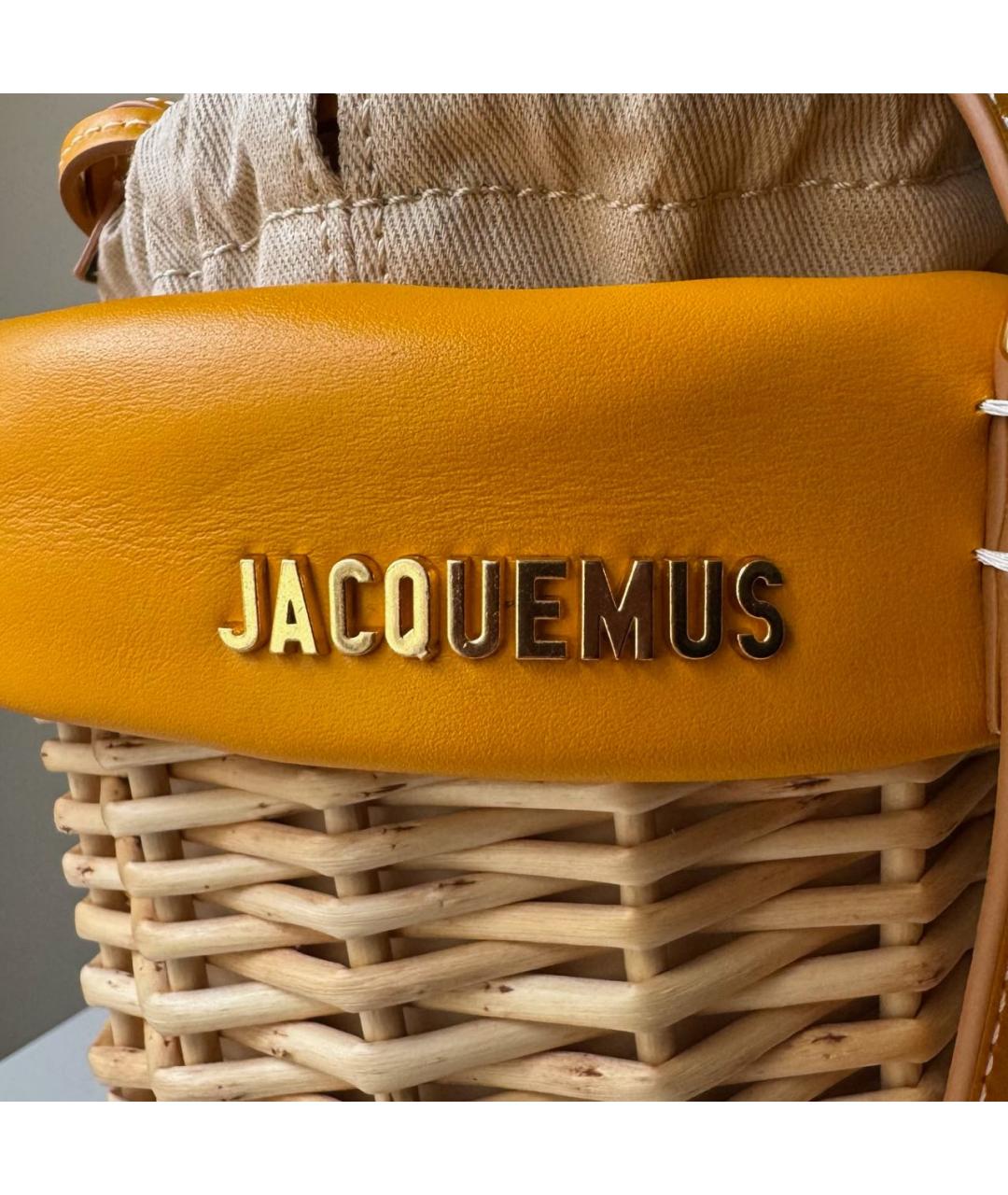 JACQUEMUS Пелетеная сумка через плечо, фото 6