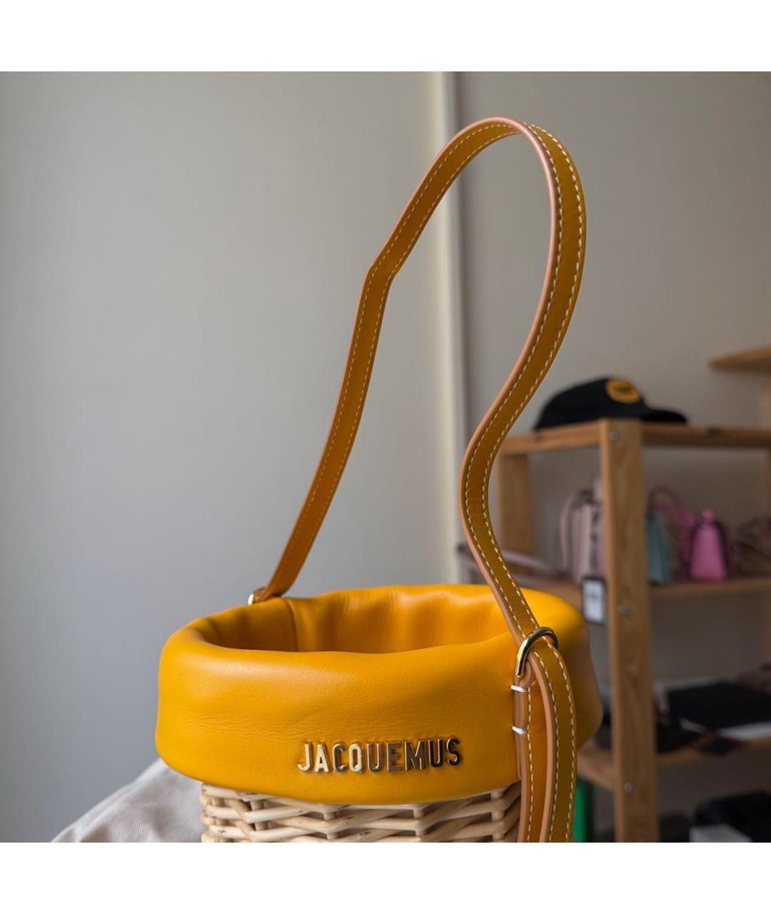 JACQUEMUS Пелетеная сумка через плечо, фото 7