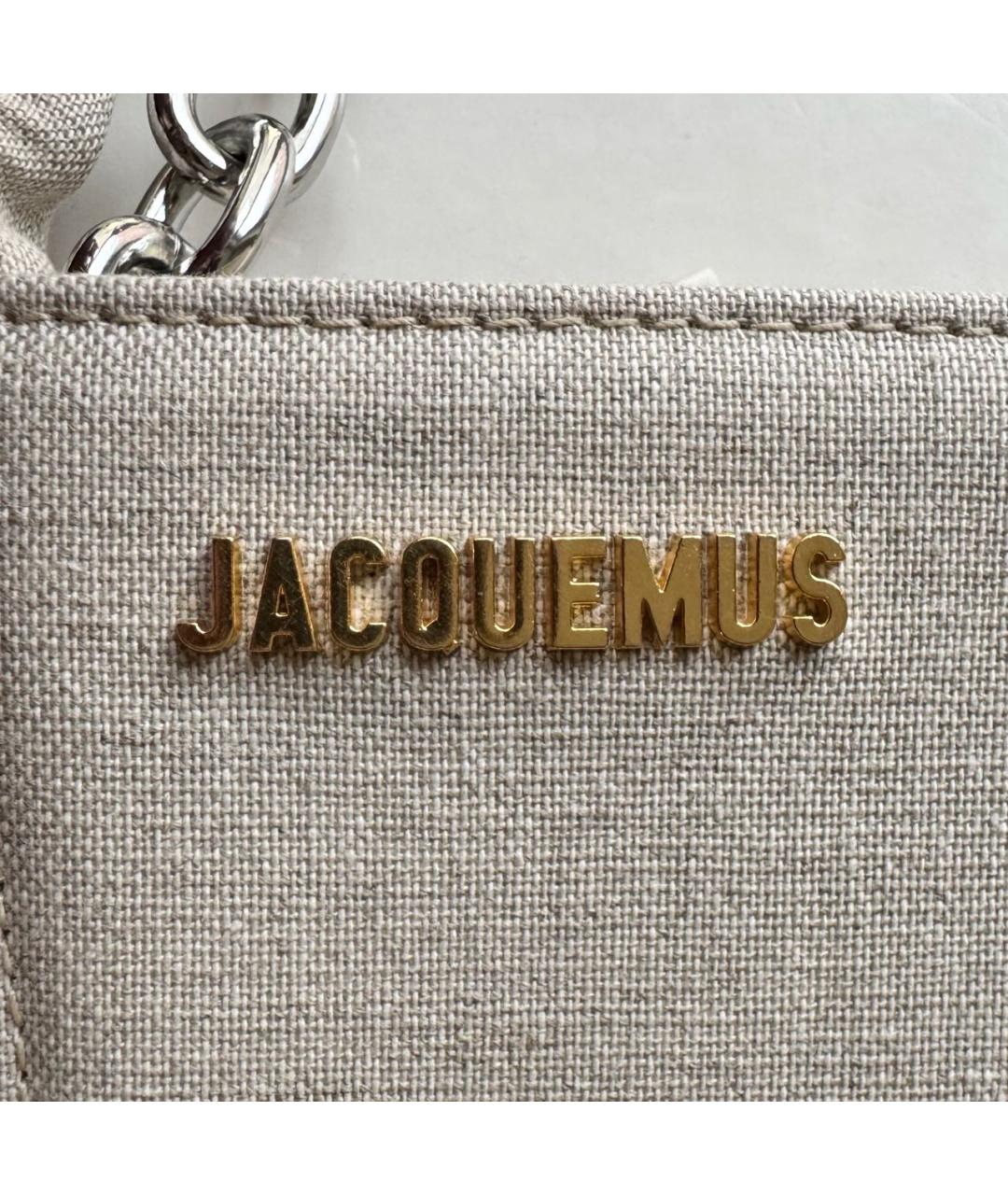 JACQUEMUS Бежевая сумка через плечо, фото 8