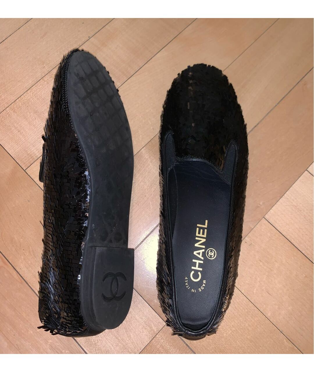 CHANEL PRE-OWNED Черные лоферы, фото 3