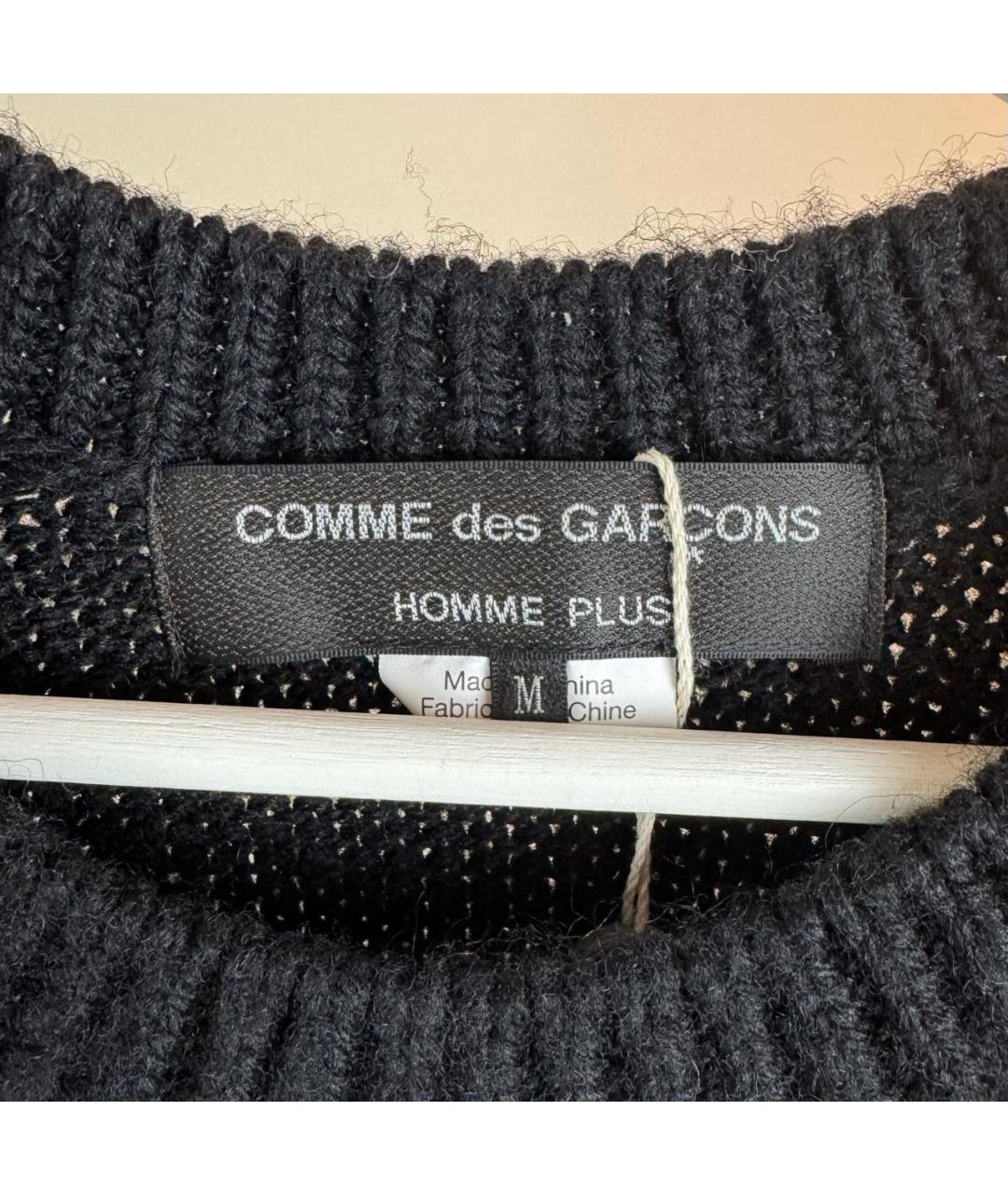 COMME DES GARÇONS Черный шерстяной джемпер / свитер, фото 6