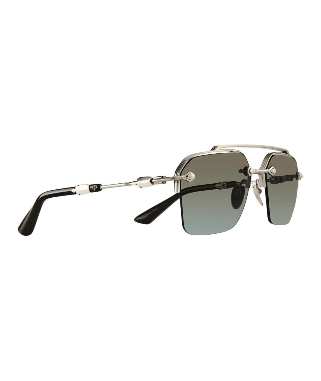 CHROME HEARTS Черные металлические солнцезащитные очки, фото 2