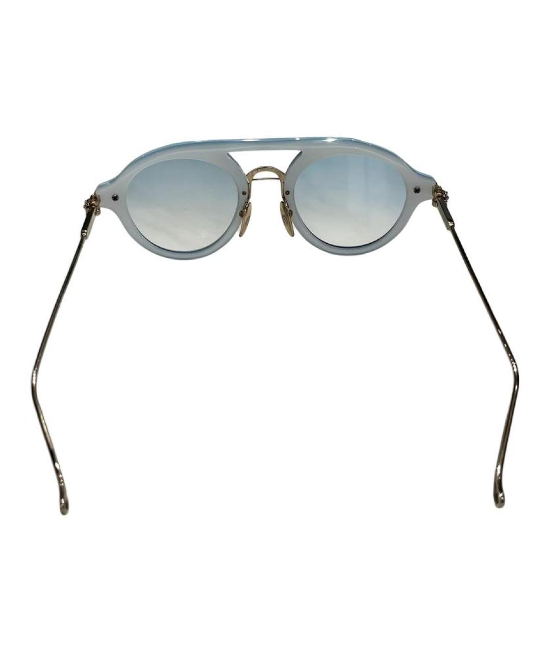 CHROME HEARTS Голубые металлические солнцезащитные очки, фото 4