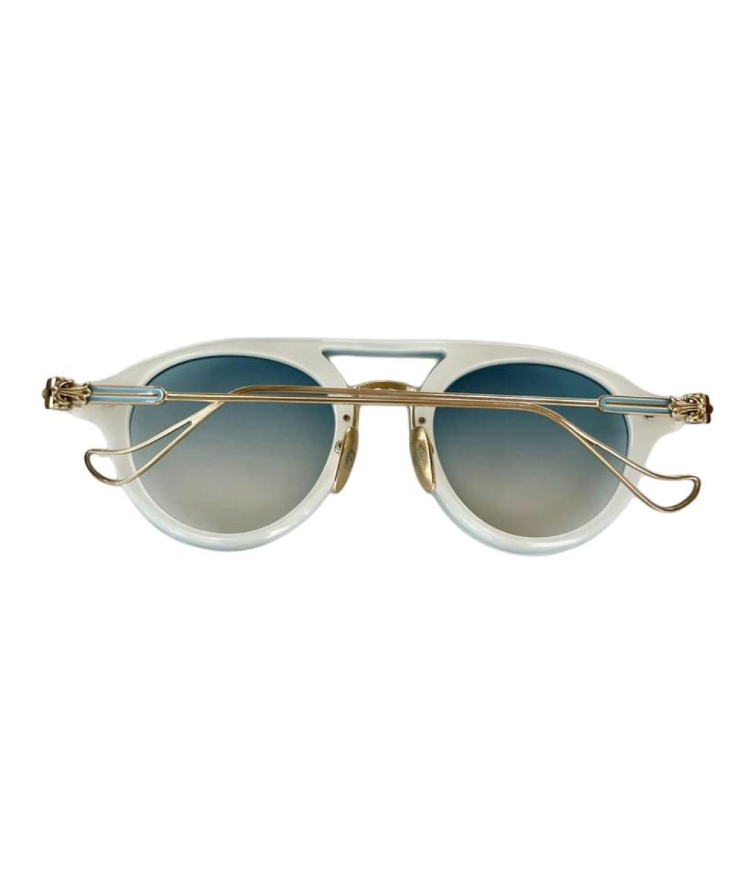 CHROME HEARTS Голубые металлические солнцезащитные очки, фото 3