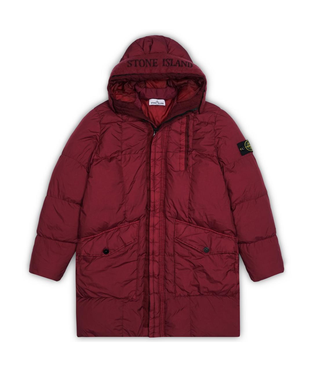 STONE ISLAND Бордовая парка, фото 10