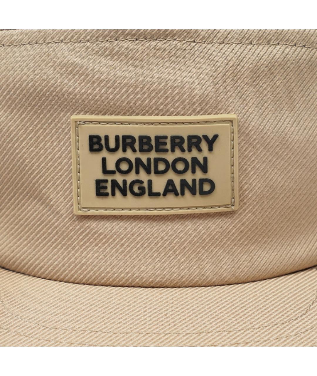 BURBERRY Бежевая хлопковая кепка/бейсболка, фото 3