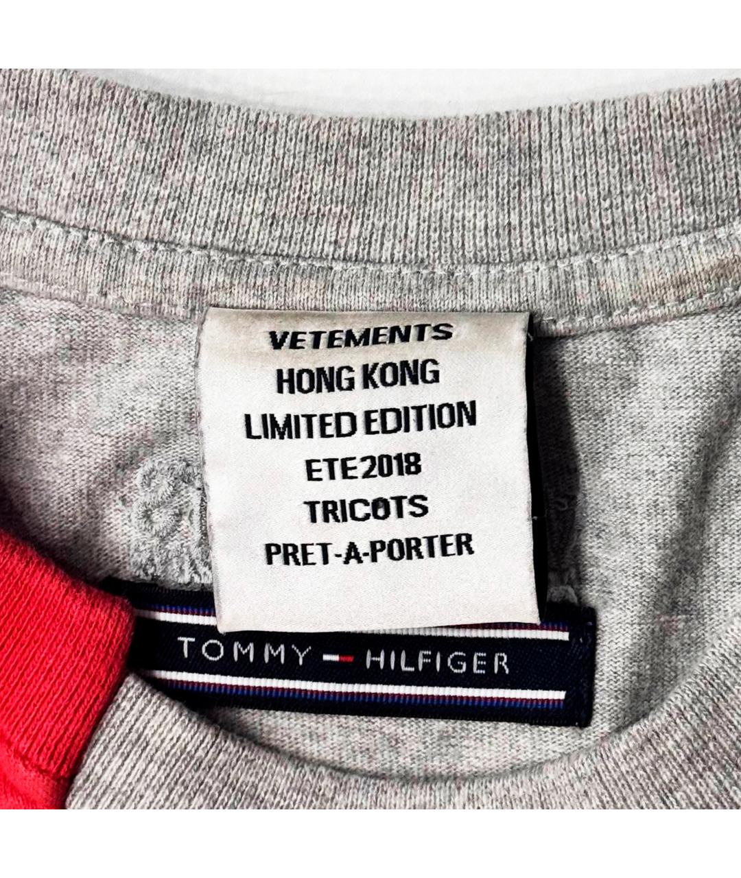 VETEMENTS Красная хлопковая футболка, фото 4
