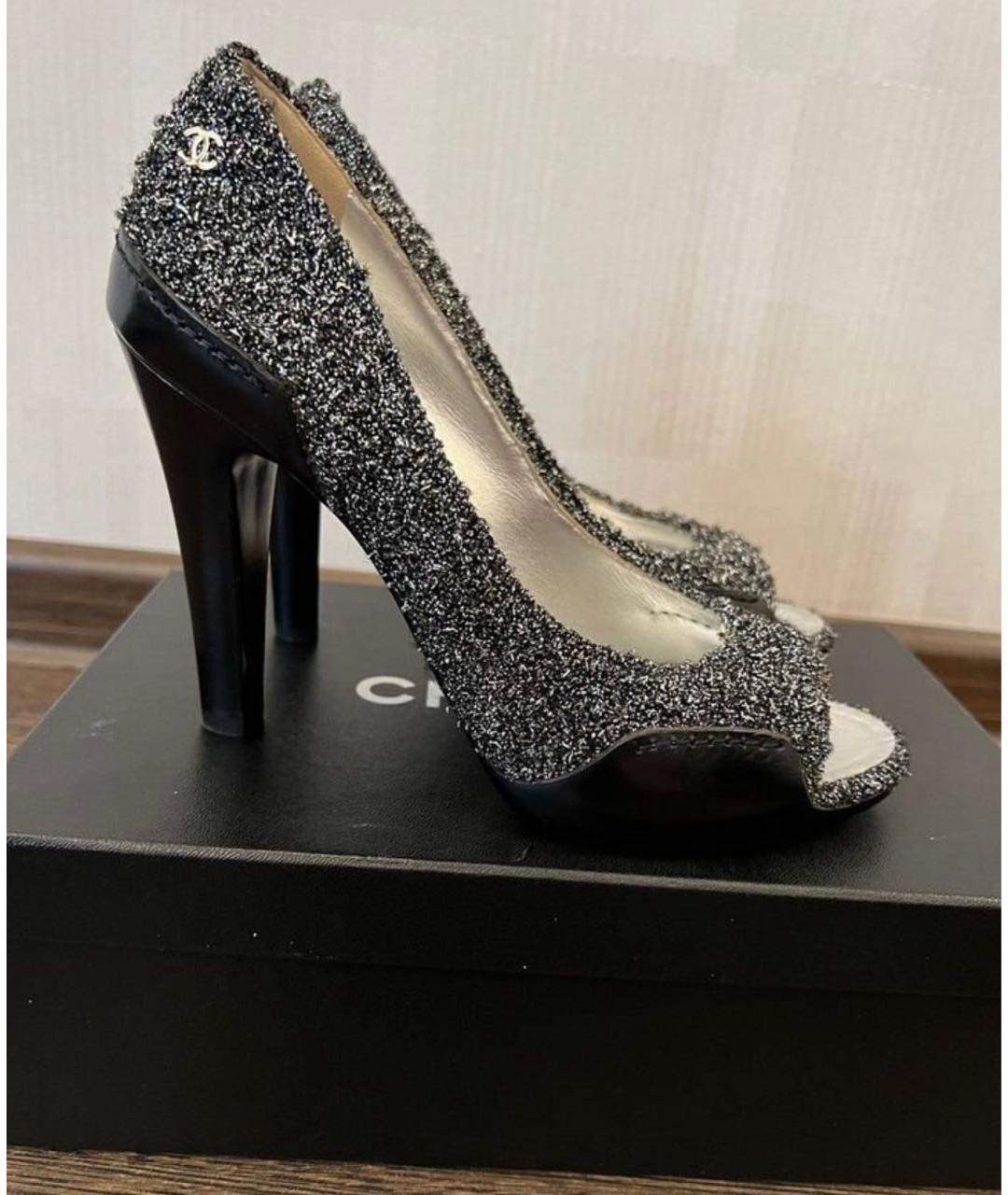 CHANEL Черные туфли, фото 2