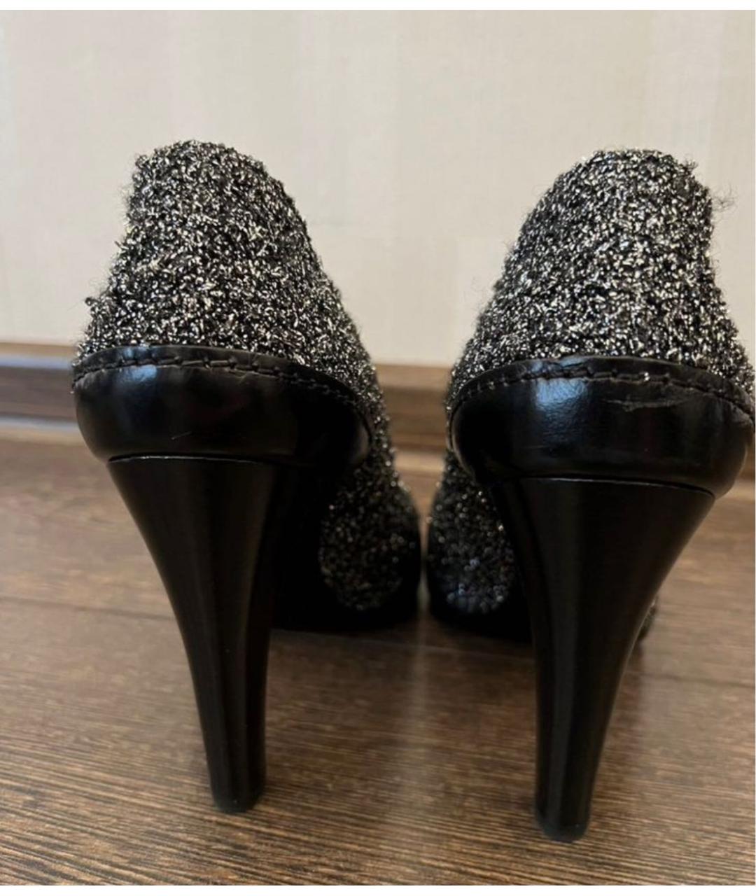 CHANEL Черные туфли, фото 4