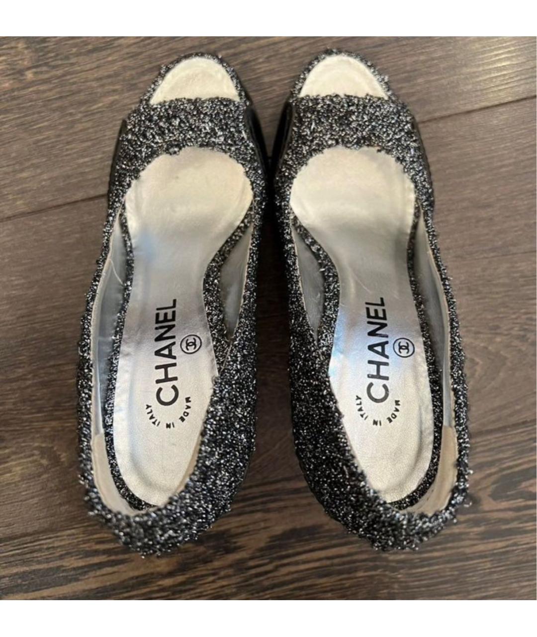 CHANEL Черные туфли, фото 3