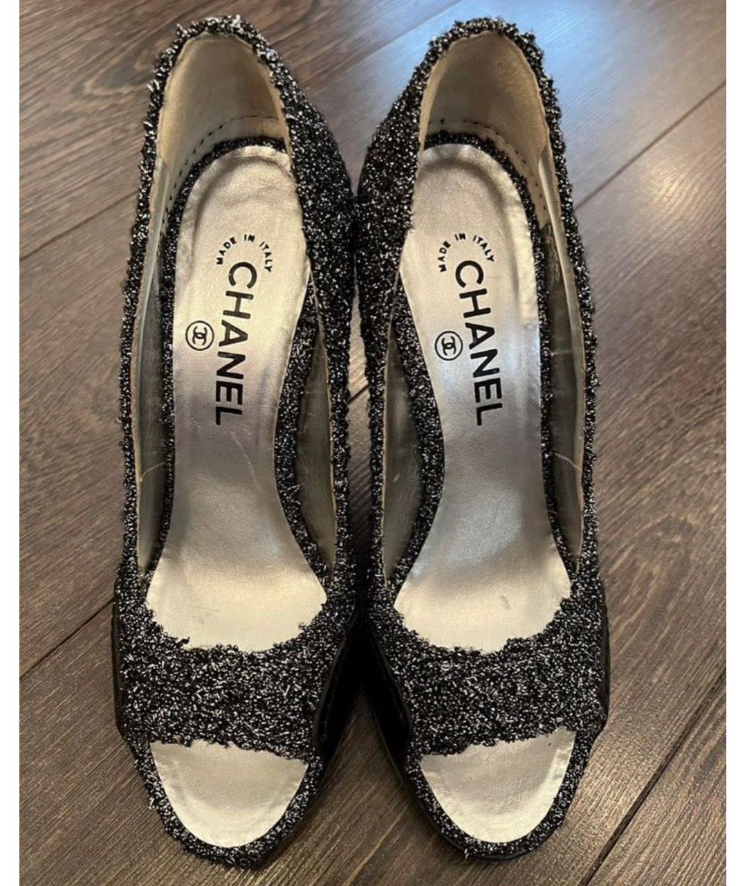 CHANEL Черные туфли, фото 5