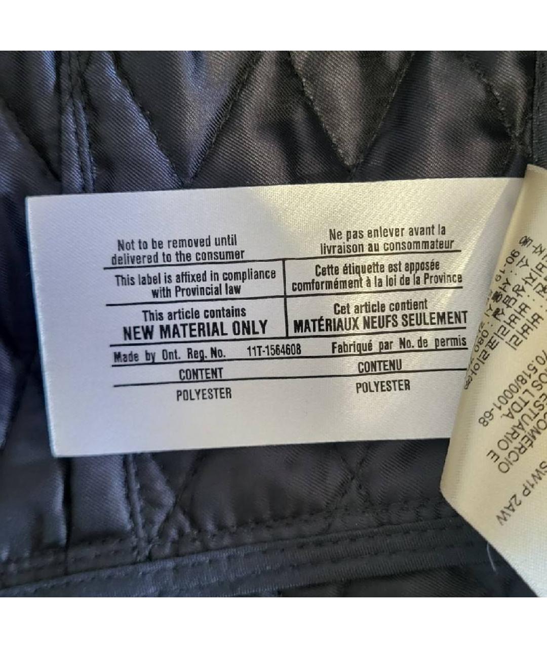 BURBERRY Черная полиэстеровая куртка, фото 5