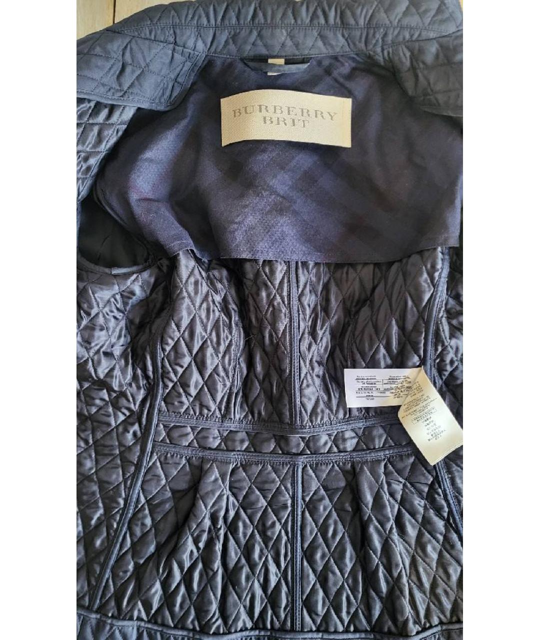 BURBERRY Черная полиэстеровая куртка, фото 3