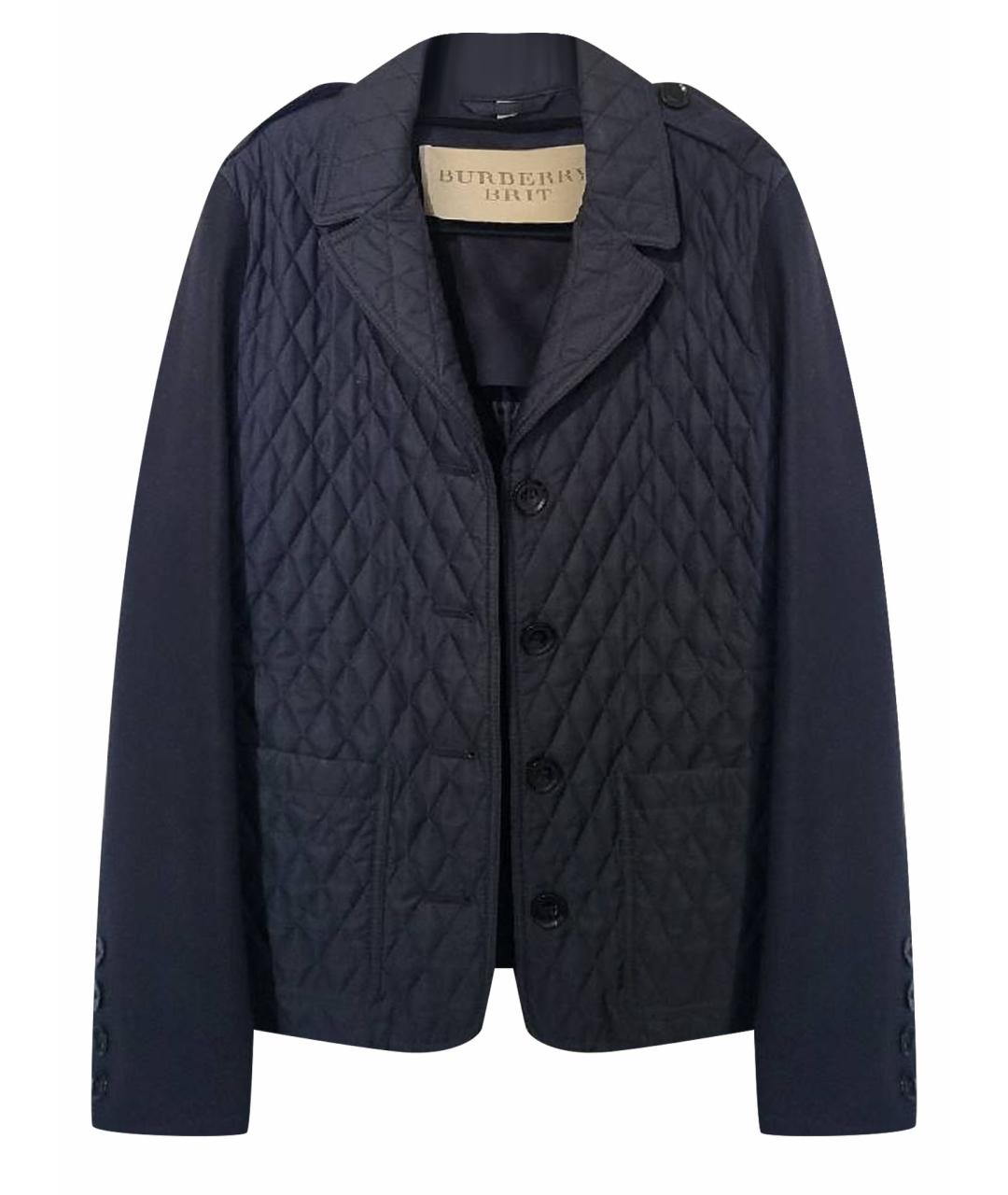 BURBERRY Черная полиэстеровая куртка, фото 1