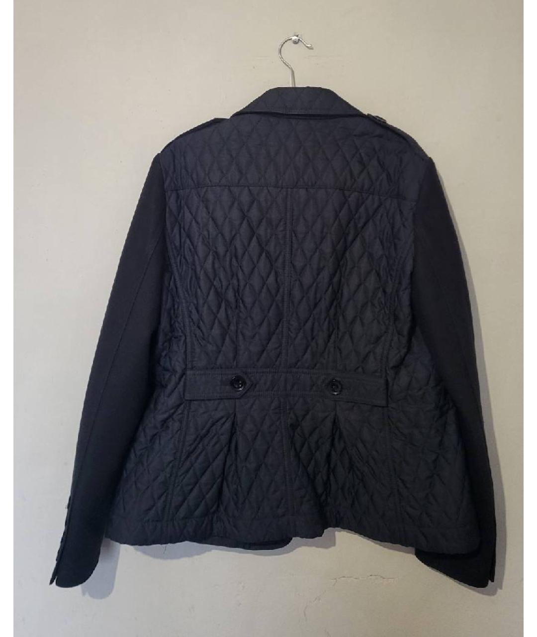 BURBERRY Черная полиэстеровая куртка, фото 2