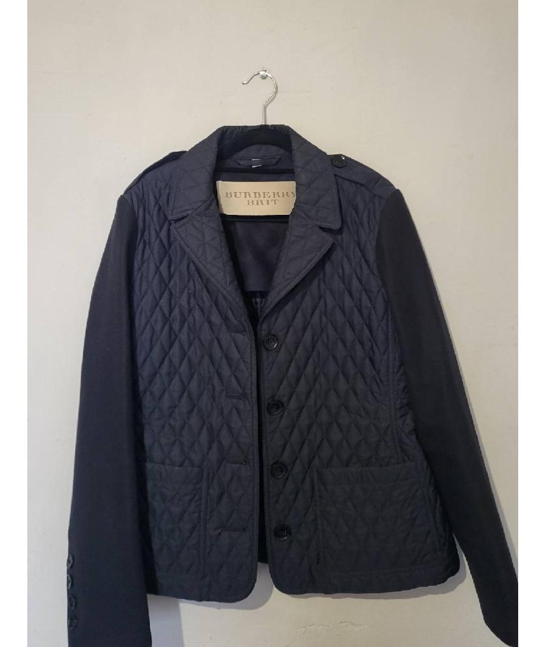 BURBERRY Черная полиэстеровая куртка, фото 8