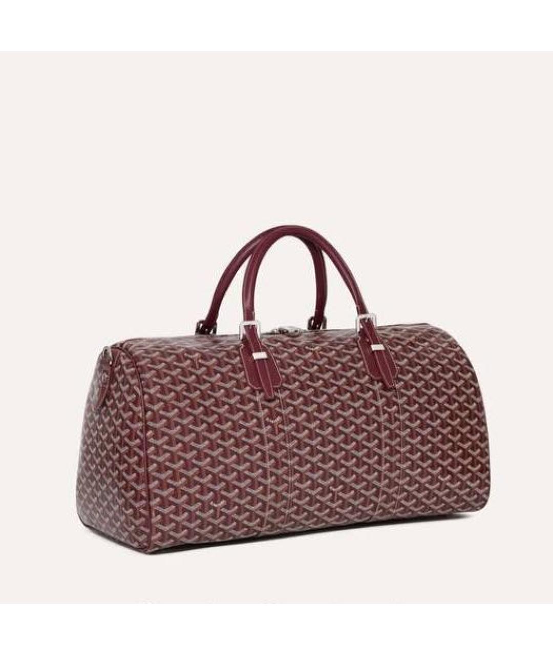 GOYARD Бордовая дорожная/спортивная сумка, фото 1