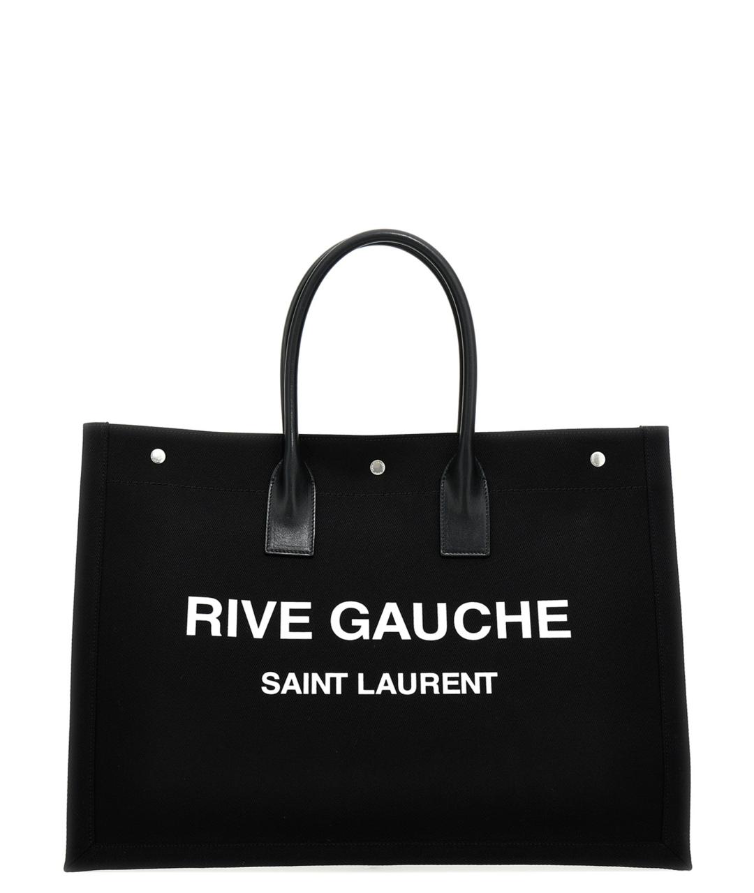 SAINT LAURENT Черная сумка тоут, фото 1