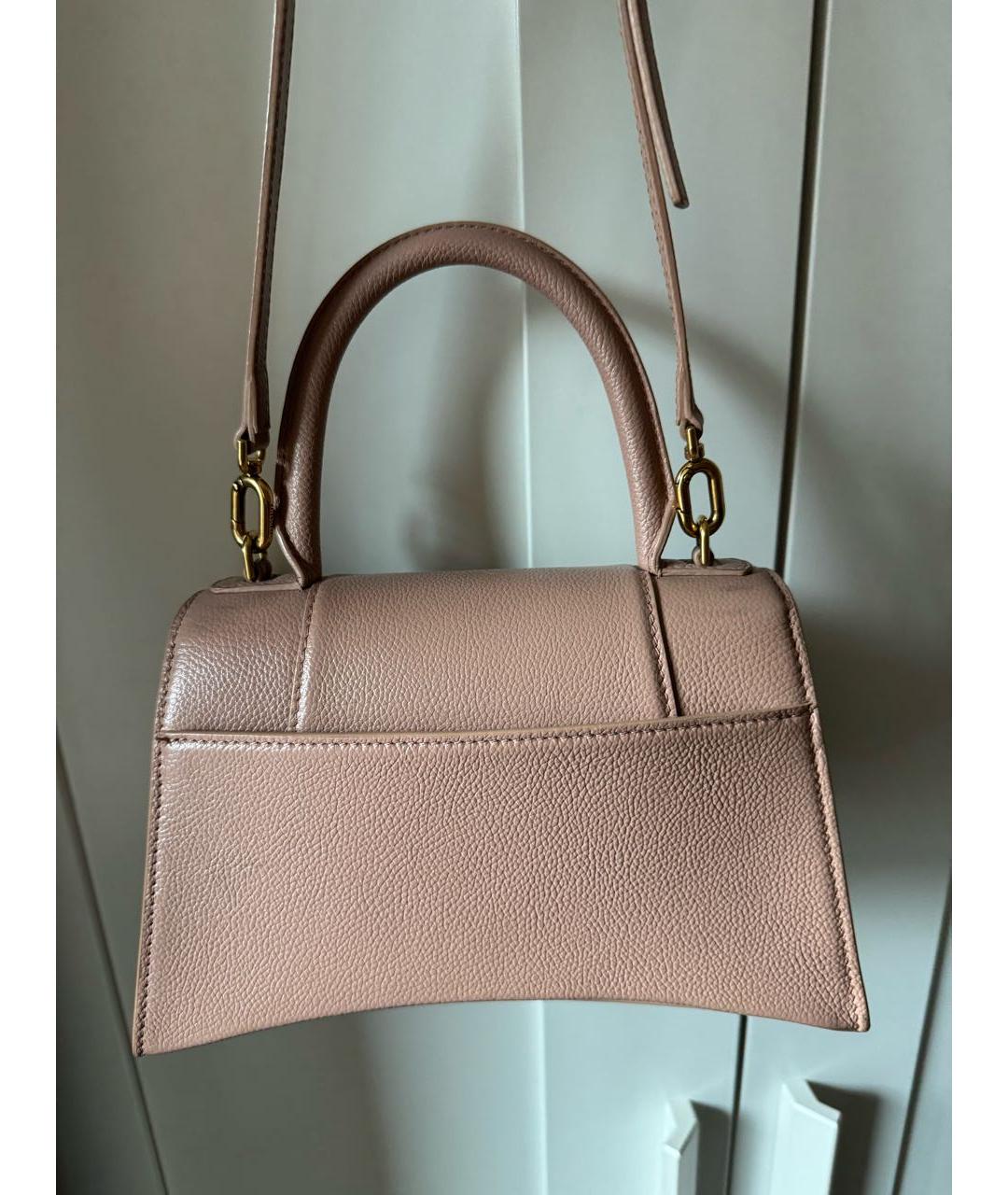 BALENCIAGA Розовая кожаная сумка с короткими ручками, фото 2