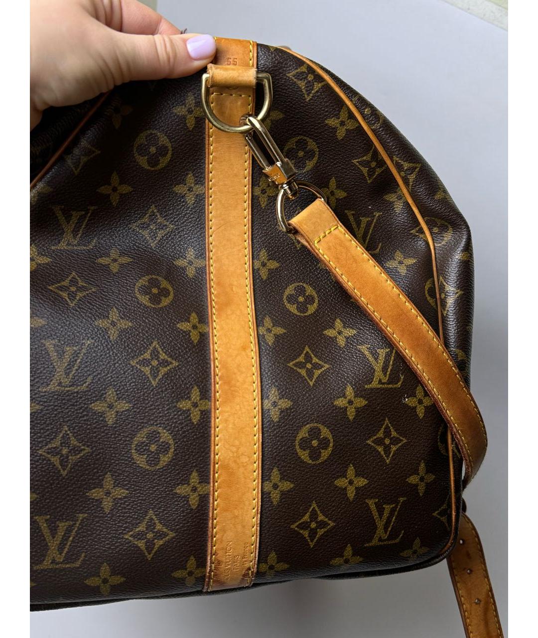 LOUIS VUITTON Коричневая дорожная/спортивная сумка, фото 3