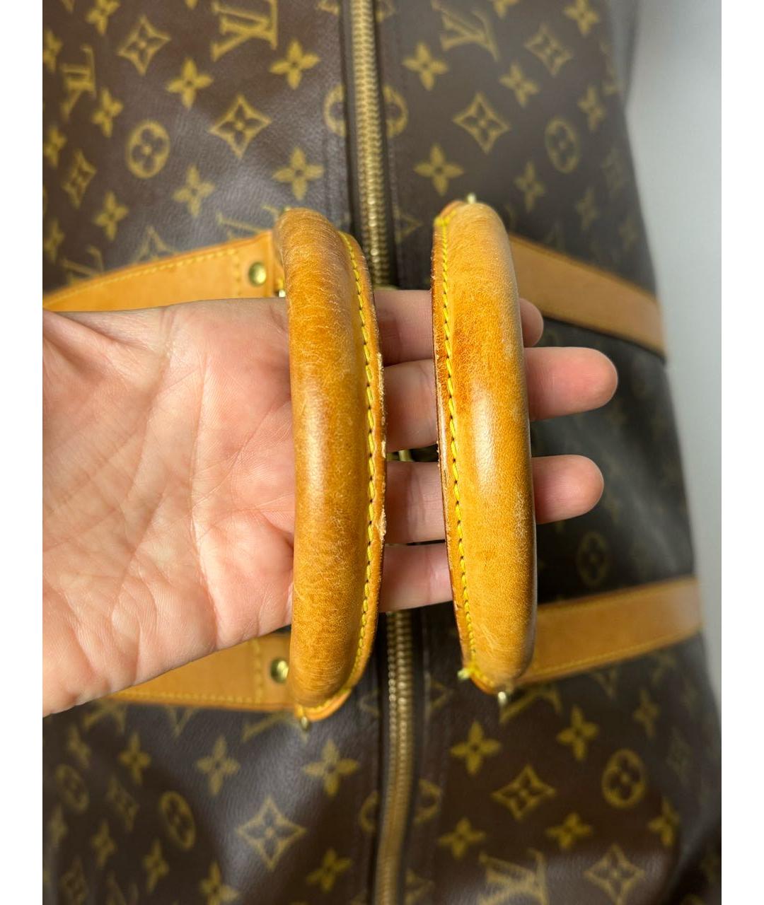 LOUIS VUITTON Коричневая дорожная/спортивная сумка, фото 7