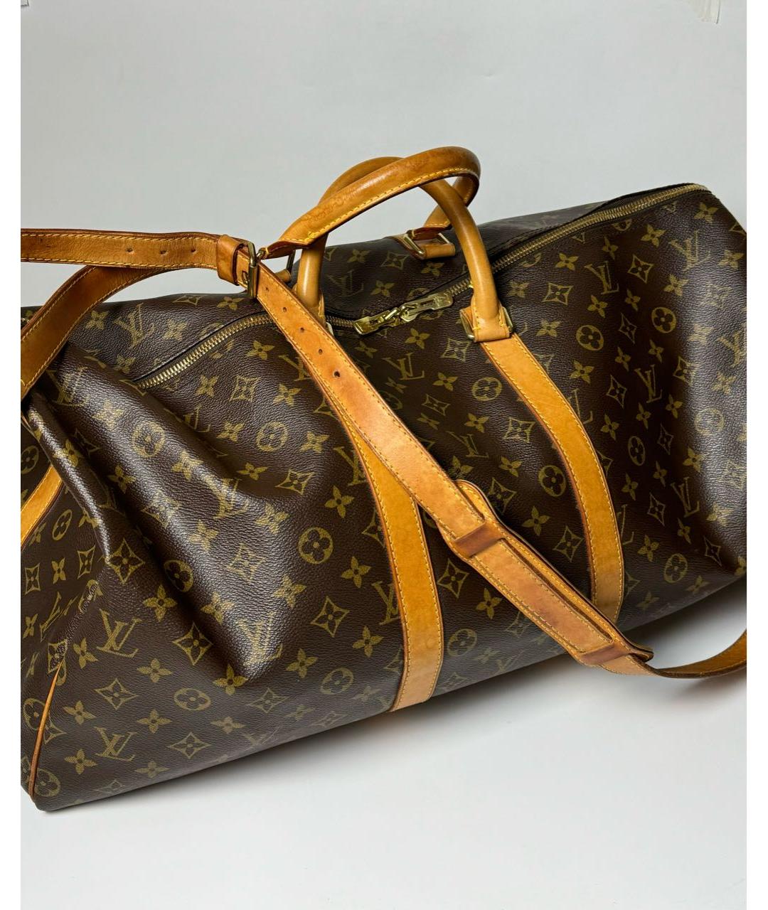 LOUIS VUITTON Коричневая дорожная/спортивная сумка, фото 2