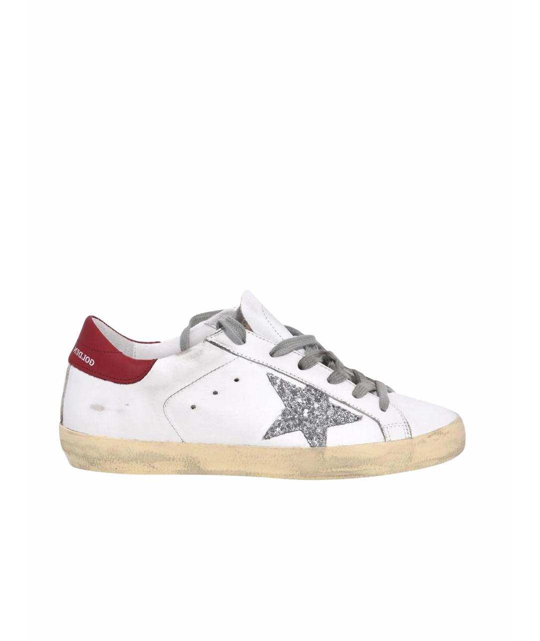 GOLDEN GOOSE DELUXE BRAND Белые кожаные кеды, фото 1