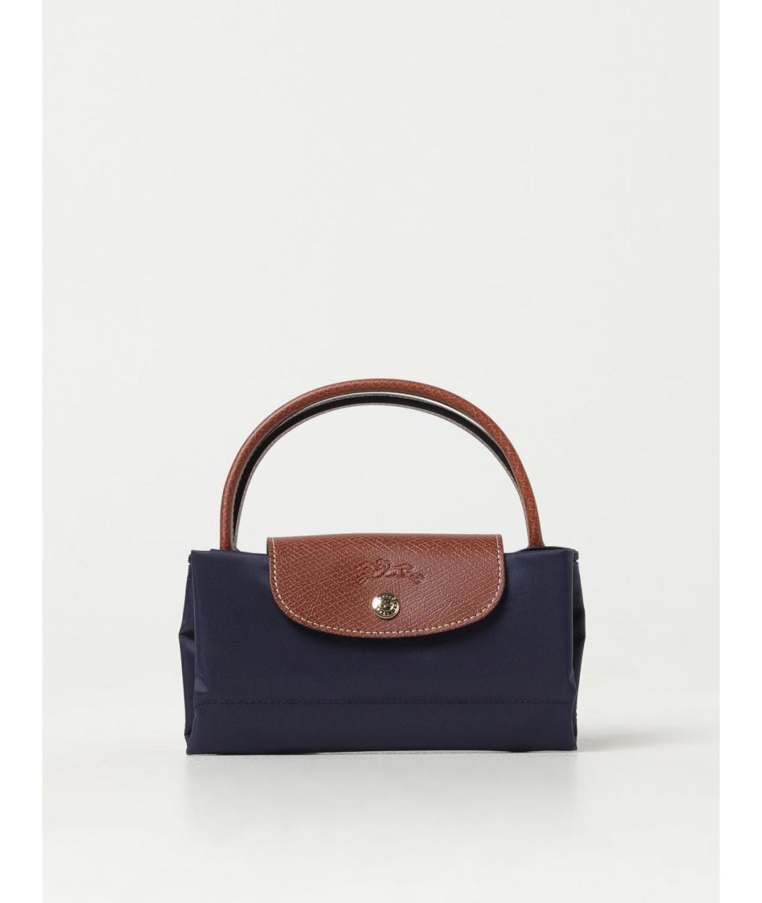 LONGCHAMP Синяя синтетическая сумка тоут, фото 2