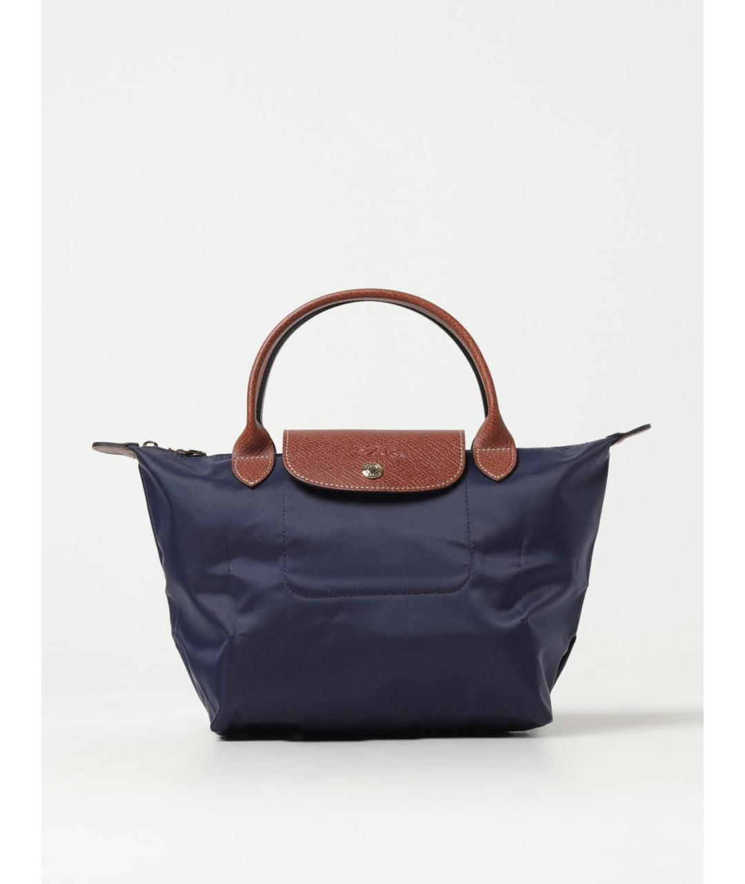 LONGCHAMP Синяя синтетическая сумка тоут, фото 3