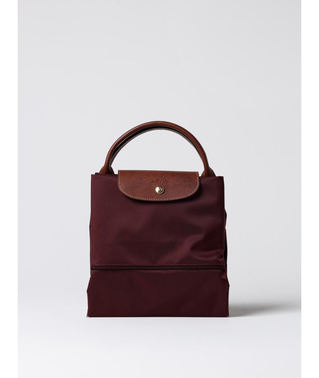 LONGCHAMP Бордовая сумка тоут, фото 4