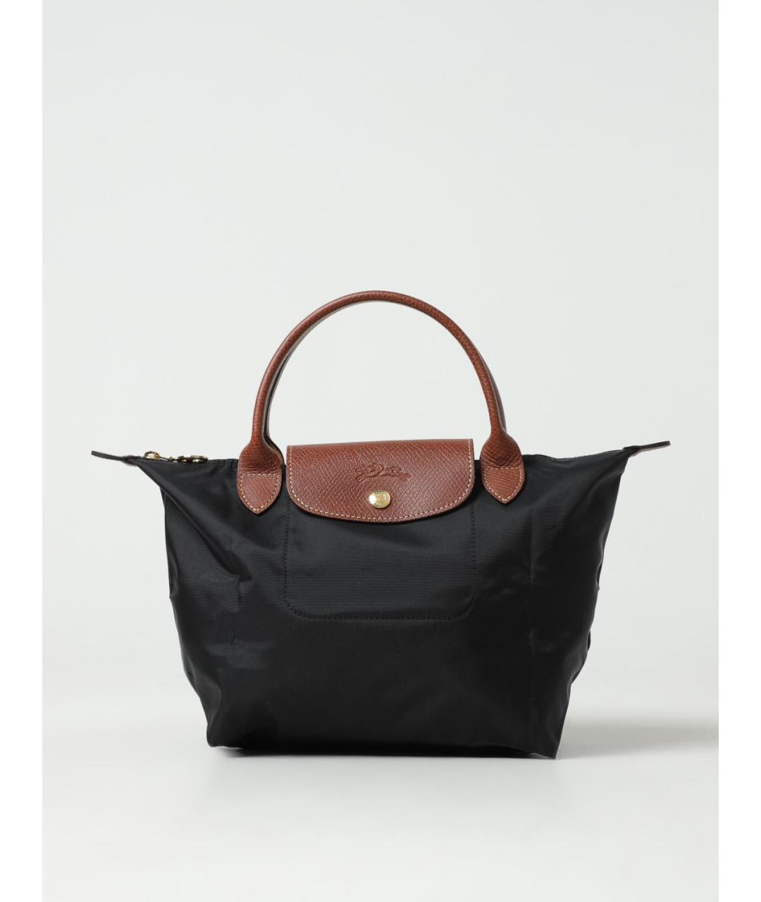 LONGCHAMP Черная синтетическая сумка тоут, фото 4
