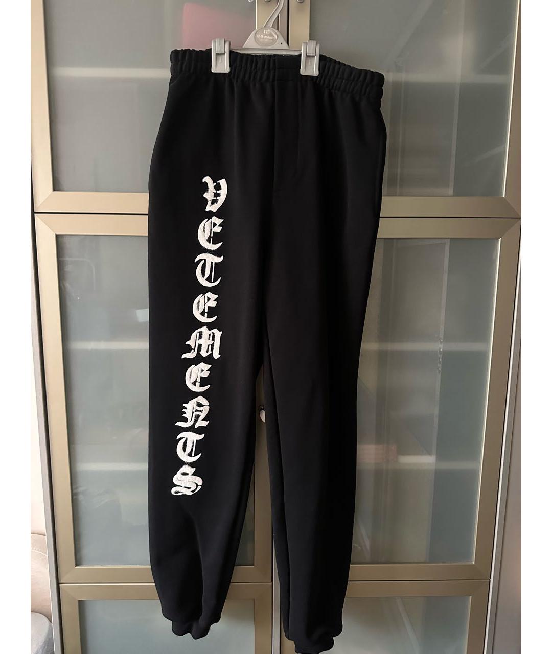 VETEMENTS Черные хлопковые спортивные брюки и шорты, фото 5