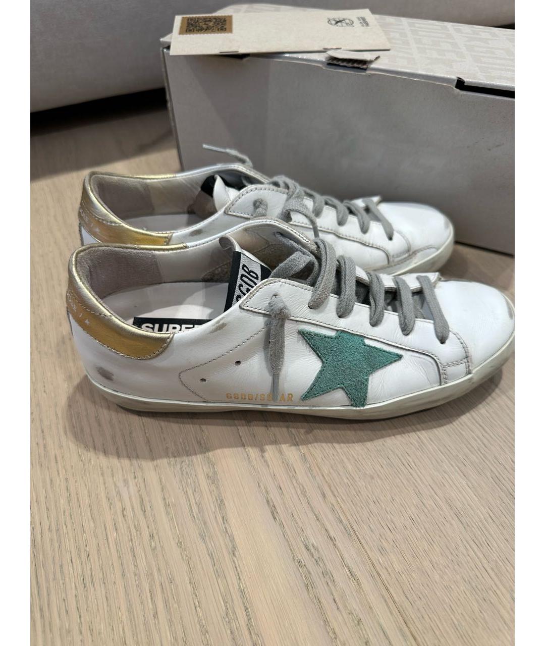 GOLDEN GOOSE DELUXE BRAND Белые кожаные кеды, фото 9