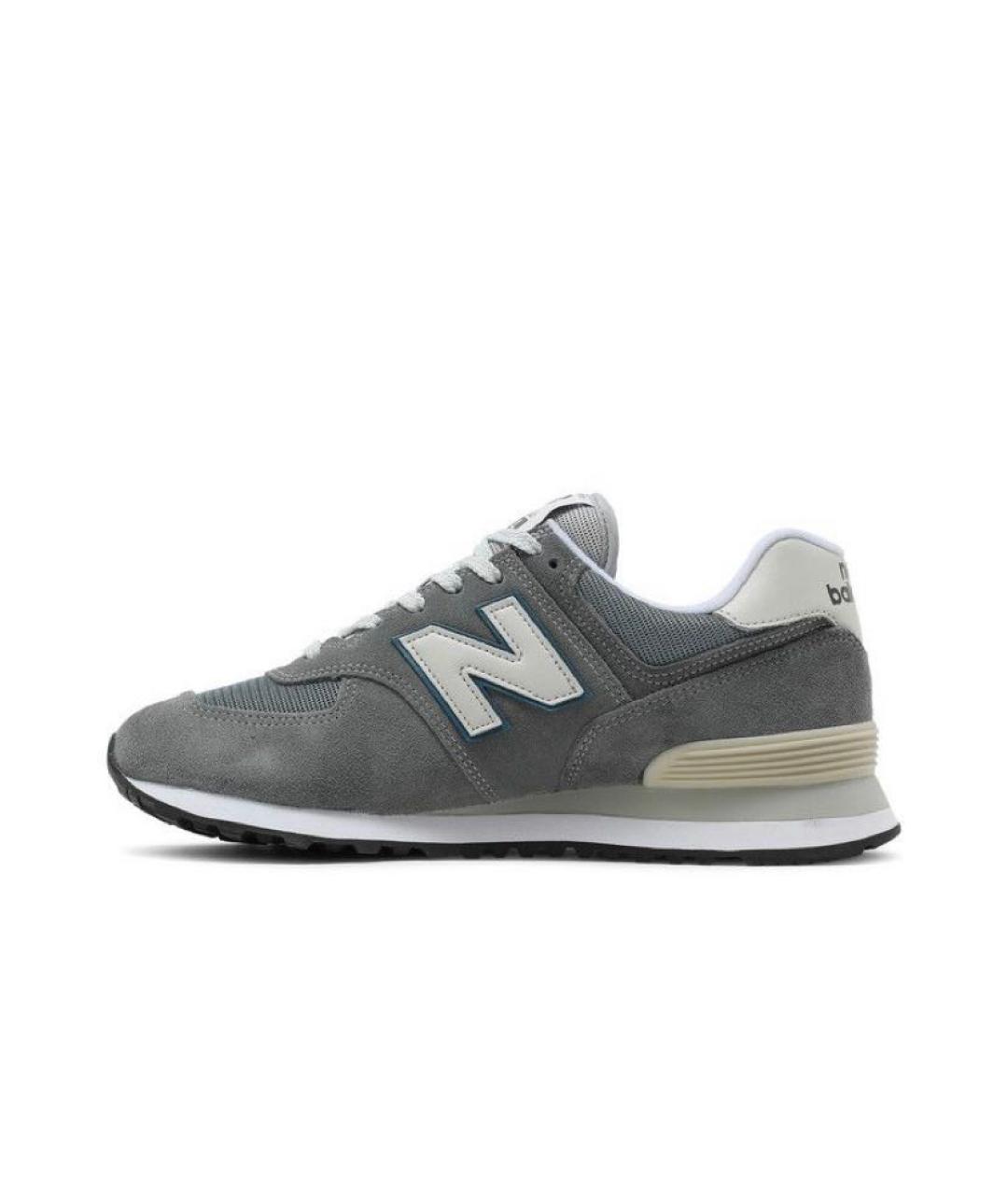 NEW BALANCE Серые замшевые кроссовки, фото 3