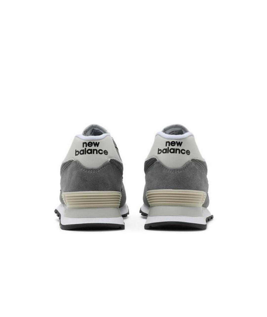 NEW BALANCE Серые замшевые кроссовки, фото 5